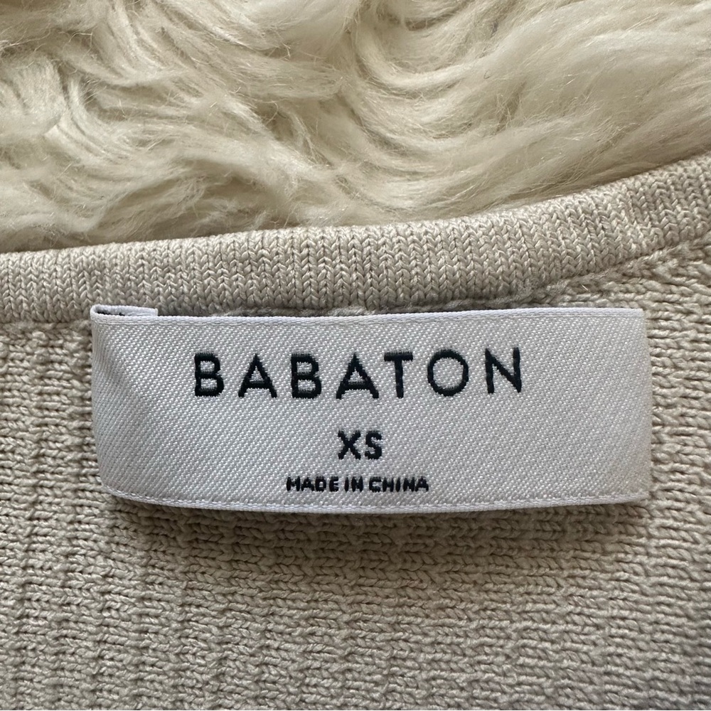 Aritzia Babaton Top Sculpt Knit One-Shoulder Cropped Tank Tight-fit Sz XS - Picture 7 of 10